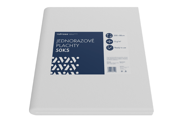 Jednorázová prostěradla velvesa® 50ks 200x80cm