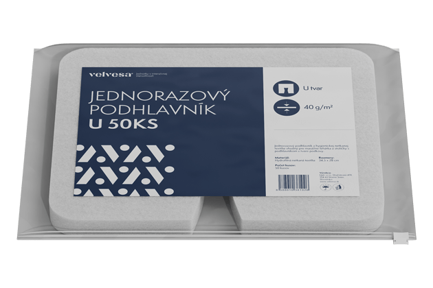 Jednorázový podhlavník velvesa® U 50ks 40g/m2