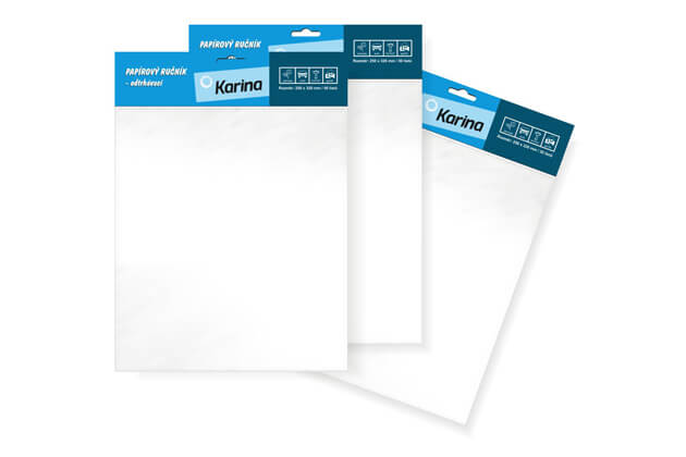 Papírové ručníky odtrhávací 25x32cm/50 listů 