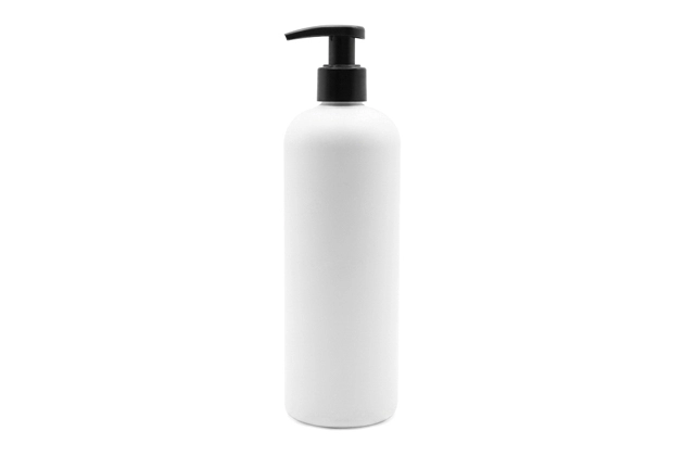 Plastová lahev s černým dávkovačem 500ml