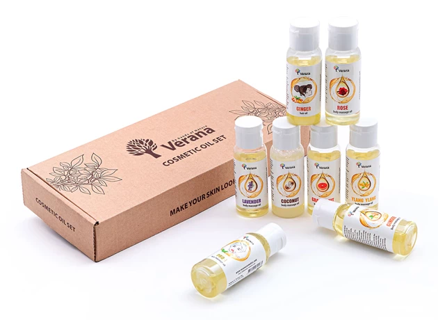 Set rostlinných masážních olejů 8x30ml