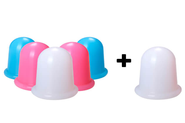 Silikonové masážní baňky XL sada M