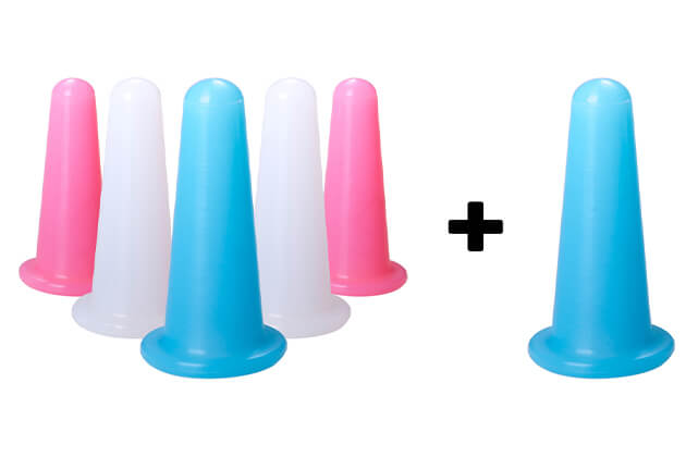 Silikonové masážní baňky XL sada S