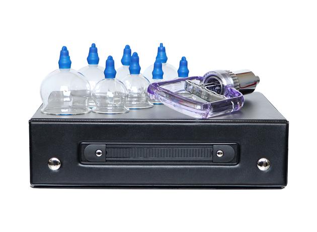 Skleněné vakuové masážní baňky s pumpičkou 8ks