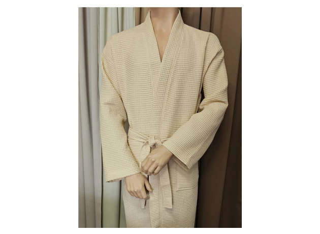 Vaflový župan béžový